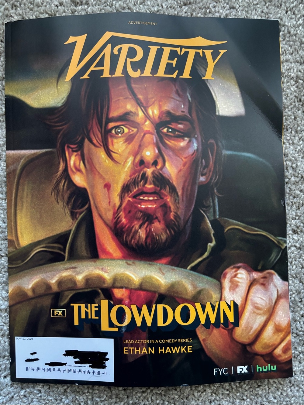 Variety Magazine May 27, 3026 - The Lowdown ft. Ethan Hawke